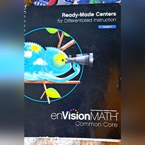 Grade 4 Envision Math Common Core By Pearson School Workbook/Text Thick Book.